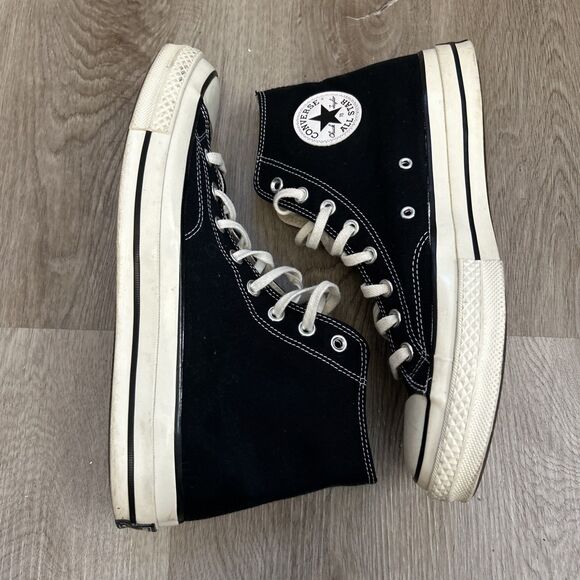 Converse Chuck Taylor All Star 70 Shoes High Top M9.5 W11.5 Black Sneakers - Picture 13 of 13